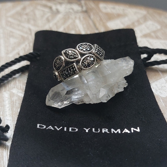 David Yurman Confetti Black Diamond Ring - Picture 2 of 10
